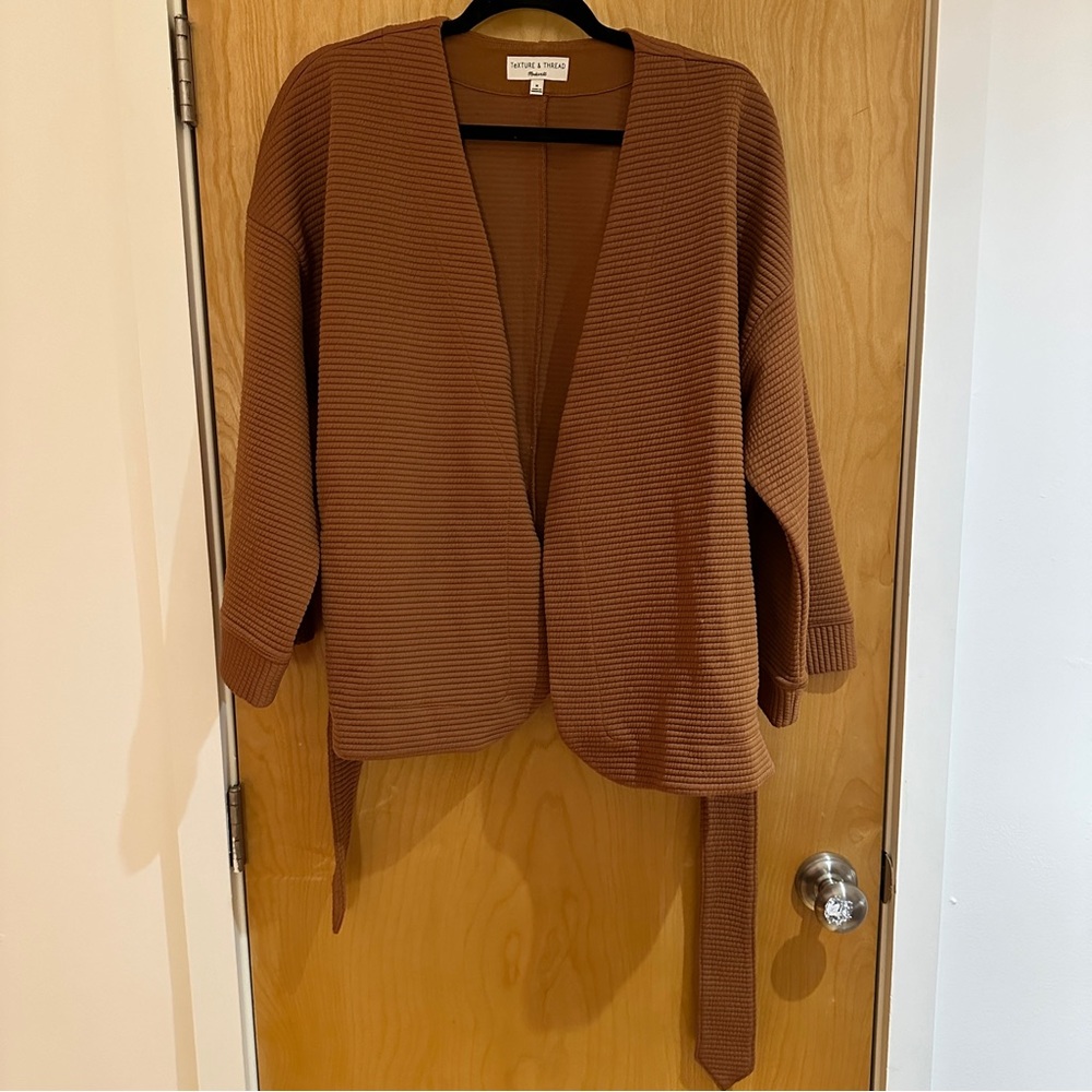 Texture & Thread Quilted Wrap Jacket - Picture 6 of 10